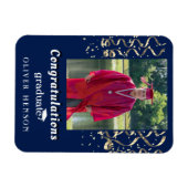 Confetti Gefeliciteerd Afstuderen Foto Magneet (Horizontaal)