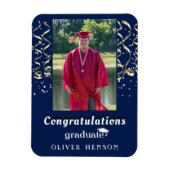 Confetti Gefeliciteerd Afstuderen Foto Magneet (Verticaal)