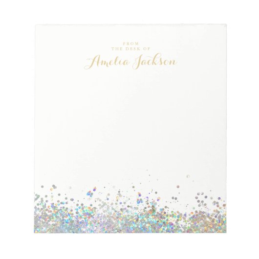 Confetti Gepersonaliseerd Notitieblok Stationery (Voorkant)
