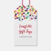 Confetti Gift-Labels voor douches en feestvieren Cadeaulabel (Voorkant)