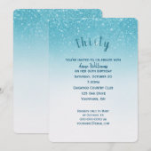 confetti glitter 30ste verjaardag kaart (Voorkant / Achterkant)