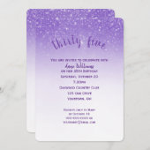 confetti glitter 35e verjaardagsfeest kaart (Voorkant / Achterkant)