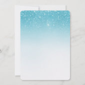 confetti glitter 60e verjaardagsfeestje kaart (Achterkant)