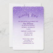 confetti glitter 95ste verjaardag kaart (Voorkant)