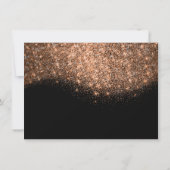Confetti Glitter Copper Black Certificate Gift (Achterkant)