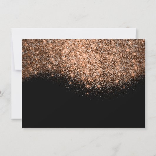Confetti Glitter Copper Black Certificate Gift (Achterkant)