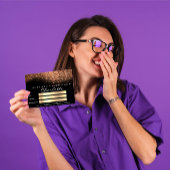 Confetti Glitter Copper Black Certificate Gift