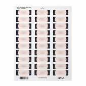 Confetti Gold Elegant Moderne Weddenschap Etiket (Full Sheet)