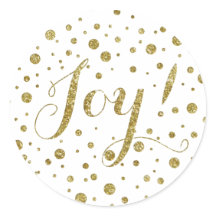Confetti Gold Glitter Joy Holiday Sparkle