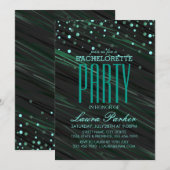 Confetti Gold Sparkle Elegant vrijgezellenfeest Kaart (Voorkant / Achterkant)