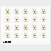 Confetti Goud - 50ste huwelijksverjaardag sticker (Vel)