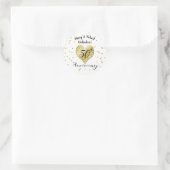 Confetti Goud - 50ste huwelijksverjaardag sticker (Tas)