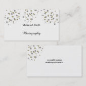 Confetti Goud Blush Moderne Stippen Visitekaartje (Voorkant / Achterkant)