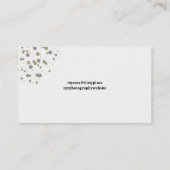 Confetti Goud Blush Moderne Stippen Visitekaartje (Achterkant)