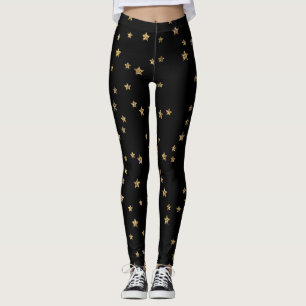 Confetti gouden sterren glitter shine elegant zwar leggings