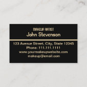 Confetti gouden sterren glitter shine elegant zwar visitekaartje (Achterkant)