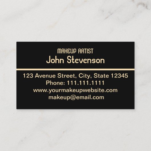 Confetti gouden sterren glitter shine elegant zwar visitekaartje (Achterkant)