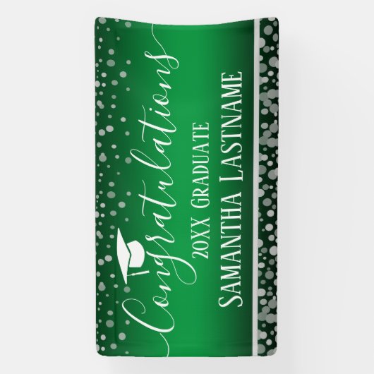 Confetti Graduation Party 2024 Spandoek (Verticaal)