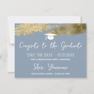 Confetti Graduation Party Save the Date Invitation Briefkaart