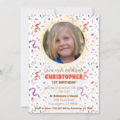 Confetti & Gummies Birthday Uitnodiging (Voorkant)