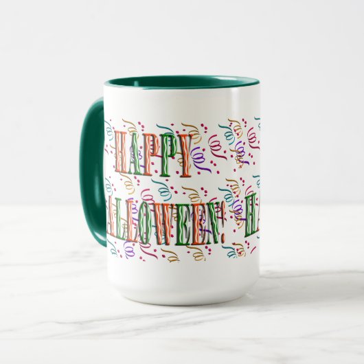 Confetti & Halloween Festival Text Mok (Voorkant links)