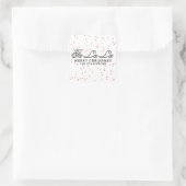 CONFETTI | HANDSCHRIFTELIJKE HOLIDAY ENVELOPE SEAL VIERKANTE STICKER (Tas)