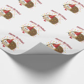 Confetti Happy Birthday Hedegel Cadeaupapier (Hoek)