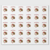 Confetti Happy Birthday Hedegel Cadeaupapier (Vlak)