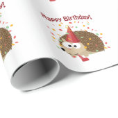 Confetti Happy Birthday Hedegel Cadeaupapier (Rol Hoek)