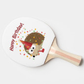 Confetti Happy Birthday Hedegel Tafeltennisbatje (Zijkant)
