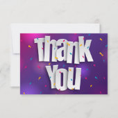 Confetti - Hartelijk dank - Kaart (Voorkant)