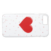 Confetti Heart iPhone Case (Achterkant (Horizontaal))
