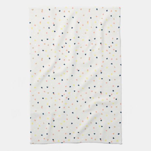 Confetti Hearts Kitchen Towel Theedoek (Verticaal)