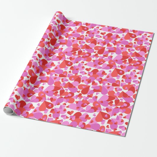 Confetti Hearts Mix Cadeaupapier (Uitgerold)