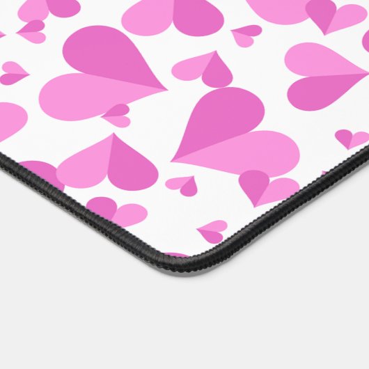 Confetti Hearts Pink Bureaumat (Hoek)