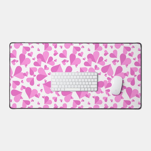Confetti Hearts Pink Bureaumat (Keyboard & Muis)