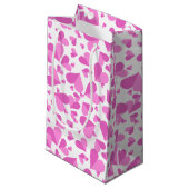 Confetti Hearts Pink Klein Cadeauzakje (Voorkant Gekanteld)