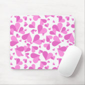 Confetti Hearts Pink Muismat (Met muis)