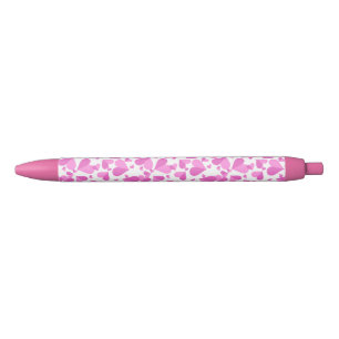 Confetti Hearts Pink Zwarte Inkt Pen