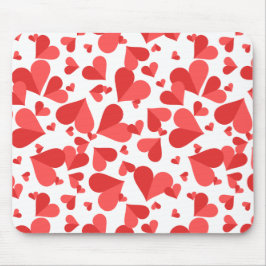 Confetti Hearts Red Muismat