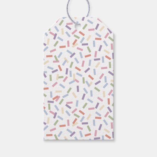 Confetti Hedendaags (Sprinkles) Cadeaulabel (Voorkant)