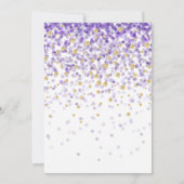 Confetti Het is een Baby shower voor meisjes Kaart (Achterkant)