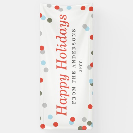 Confetti Holiday Spandoek (Verticaal)