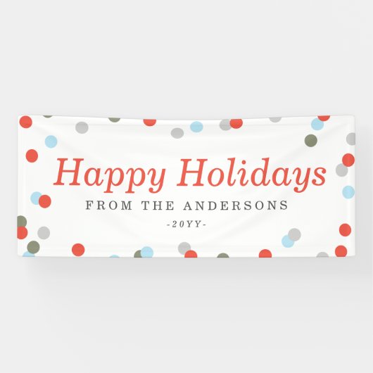 Confetti Holiday Spandoek (Horizontaal)