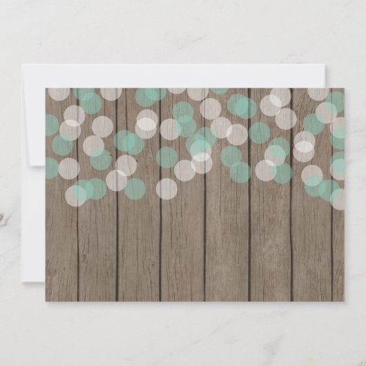 Confetti Hout Rustige stelletjes Kaart (Achterkant)