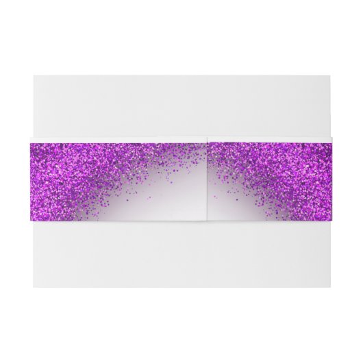 Confetti huwelijksmonogram uitnodigingen wikkel (Achterkant Voorbeeld)