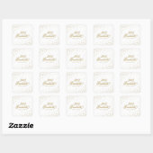 Confetti in het wit | AFSTUDEREN STICKER (Vel)