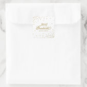 Confetti in het wit | AFSTUDEREN STICKER (Tas)
