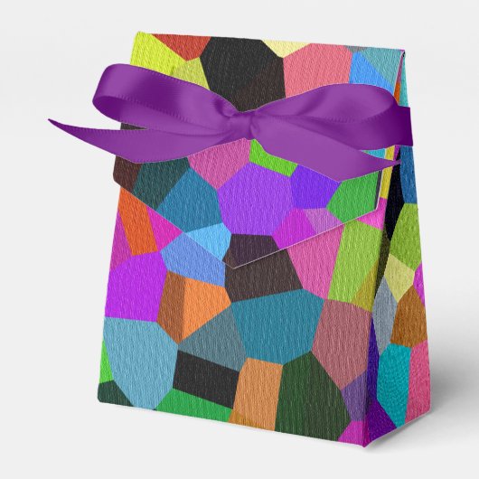 Confetti in Jewel Tones Bedankdoosjes (Voorkant Zijde)