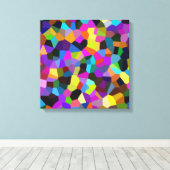 Confetti in Jewel Tones Canvas Afdruk (Insitu (Houten vloer))